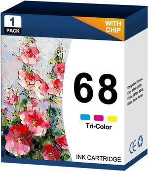 Ennovor 68 Ink Cartridge 68 Tri-Color Ink Cartridge Compatible with HP Envy 6500e 6152e, 6155e, 6552e, 6555e, 6558e Series Printer(1 Pack,Tri-Color)