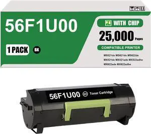 Ennovor 56F1U00 Black Ultra High Yield Toner Cartridge Compatible for MS521dn MS621dn MS622de MX521de MX521ade MX522adhe MX622ade MX622adhe Printers (1 Black)