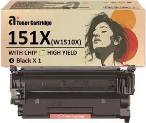 Ennovor 151X Toner Cartridge Replacement for HP 151X W1510X Toner Cartridges with Chip Work for HP Laserjet Pro 4003w 4003dw 4103fdn 4103fdw Printers, 1 Black(9,700 Pages)