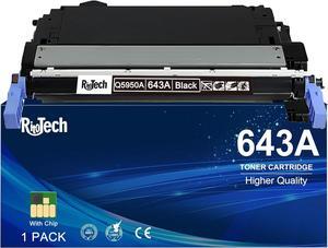 Ennovor 643A Black Toner Cartridge,Compatible for HP 643 A Q5950A for HP Color Laserjet 4700 Series 4700dn 4700dtn 4700n Printer, ( 1 Pack ,Up to 11,000 Pages )