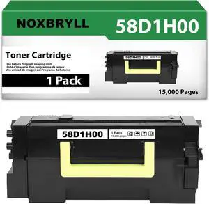 Ennovor 58D1H00 High Yield Toner Cartridge Compatible for Lexmark 58D1H00 Toner Cartridge MS725 MS821 MS822 MS823 MS824 MS825 MS826 MX721 MX722 MX725 MX822 MX824 MX826 Printer - 15,000 Pages, 1 Pack