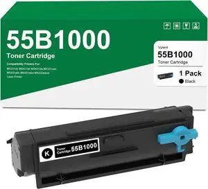 Ennovor 55B1000 Black Toner Cartridge 1-Pack Replacement for Lexmark 55B1000 Toner Cartridge for MS331dn MS431dn MS431dw MX331adn MX431adn MX431adw MX432adwe Laser Printer Ink
