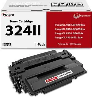 Ennovor 324II High-Yield Black Toner Cartridge 1-Pack Replacement for Canon 324 II Toner Cartridge for imageCLASS LBP6780dn LBP6780x MF515dw LBP6750dn Printers