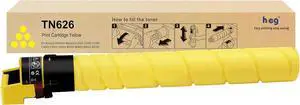 Ennovor HEG TN626 TN626Y Yellow Toner Cartridge Replacement for Konica Minolta Bizhub C250i C300i C360i C450i C550i C650i B300i B360i B450i B550i Printer(1 Pack)