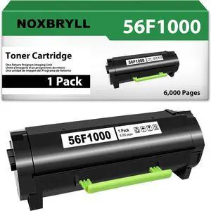 Ennovor 56F1000 High Yield Toner Cartridge Compatible for Lexmark 56F1000 Toner Cartridge for MS321,MS421,MS521,MS621,MS622,MX521,MX522,MX622,MX321,MX421,Laser Printer (1 Pack,6,000 Pages) Ennovor 56F1000 High Yield Toner Cartridge Compatible for Lexmark 56F1000 Toner Cartridge for MS321,MS421,MS521,MS621,MS622,MX521,MX522,MX622,MX321,MX421,Laser Printer (1 Pack,6,000 Pages)