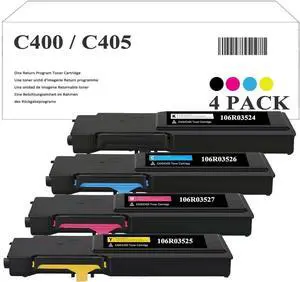 Ennovor VersaLink C400 C405 Toner 4 Pack Cartridge Replacement for Xerox 1106R03512 106R03514 106R03515 106R03513 for VersaLink C400N C400DN C405N C405DN Printer