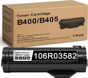 Ennovor B400 B405 Toner Cartridges 1Pk with Chip Replacement for Xerox B400,106R03582 (1 Black,B400 B400DN B400N B405 B405N B405DN Printer)