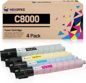 Ennovor Compatible Toner Cartridge Replacement for VersaLink C8000 High Capacity for Xerox 106R04049 106R04046 106R04047 106R04048 for Xerox Versalink C8000 Printer (Black Cyan Magenta Yellow)