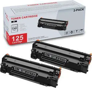 Ennovor 2-Pack 125 3484B001 Black Toner Cartridge High Yield Compatible CRG125 125 Replacement for Canon CRG125 125 for ImageCLASS LBP6030w LBP6000 MF3010 Printer | Up to 2,000 Pages 1 Each