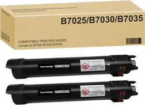 Ennovor VersaLink B7025/B7030/B7035 Toner Cartridge High Yield Compatible 2-Black Replacement for Xerox 106R03393 Toner for VersaLink B7025 VersaLink B7030 VersaLink B7035 Printer (15,000 Pages)