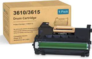 Ennovor Phaser 3610 Drum Cartridge 113R00773 - 1 Pack Phaser 3610 Drum Unit Replacement for Xerox Phaser 3610 WorkCentre 3615 DocuPrint M455 Printer