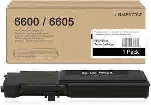 Ennovor Phaser 6600/WorkCentre 6605 High Capacity Toner Cartridge (Black,1 Pack)- Loets 106R02228 Toner Cartridge Replacement for Xerox Phaser 6600 6600N 6600DN WorkCentre 6605N 6605DN Printer