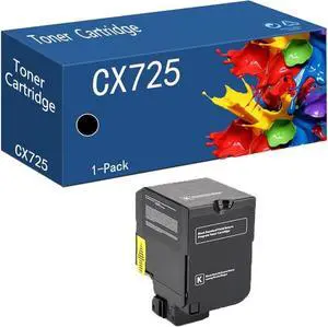 Ennovor CX725 Toner Cartridges Compatible for Lexmark CX725de CX725dhe CX725dthe Replacement for 84C0H10 84C0H20 84C0H30 84C0H40 Printer Black Color High Yield 26500 Pages(Black 1 Pack)