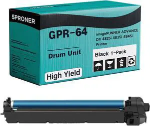 Ennovor GPR-64 (GPR64) Drum Unit Compatible with Canon imageRUNNER Advance DX 4825i 4835i 4845i Printer, [80000 Pages], Extra High Yield