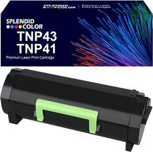 Ennovor Compatible Toner Cartridge Replacement for Konica Minolta TNP43 TNP41 TNP-41 TNP-43 A6WT00F A6WT00W Konica Minolta 3320 Printer.11,800 Pages