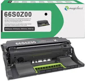Ennovor 66S0Z00 Imaging Unit High Yield (1-Pack) Compatible Replacement for Lexmark 66S0Z00 Black Imaging Unit Toner Work for MX632adwe MX532adwe MS632dwe MS631dw MS531dw XM3350 M3350 Printer