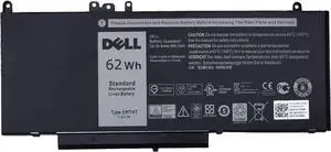 DELL 6MT4T 7.6V 62WH Battery for DELL Latitude E5270 E5470 E5570 Precision 3510 6MT4T 7V69Y TXF9M 79VRK 07V69Y 451-BBUO 451-BBUN 451-BBTW