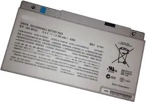 11.4V 3760MAH 43WH Laptop Battery VGP-BPS33 Compatible with Sony VAIO SVT-14 SVT-15 T14 T15 Touchscreen Ultrabooks