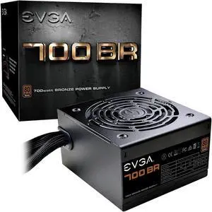 EVGA 700 BR, 80+ Bronze 700W, 3 Year Warranty, Power Supply 100- BR-0700-K1 100-BR-0700-K1 EVGA 700 BR, 80+ Bronze 700W, 3 Year Warranty, Power Supply 100- BR-0700-K1 100-BR-0700-K1
