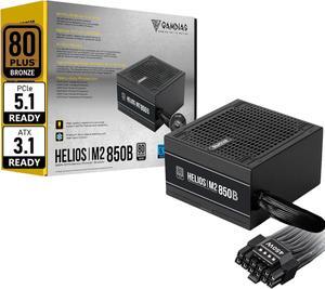 GAMDIAS ATX 3.1 & PCIe 5.1 850W Bronze PSU, 850W Gaming Power Supply, 80+ Bronze ATX Gold 12V Power Supplies for Gaming PC Desktop Computers and Active PFC