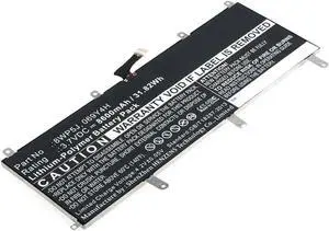 Synergy Digital Tablet Battery, Compatible with Dell Venue 10 5000 Tablet, (Li-Pol, 3.7V, 8600mAh) Ultra High Capacity, Replacement for Dell 069Y4H Battery
