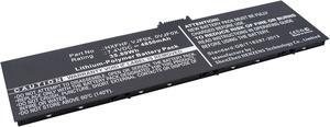Synergy Digital Replacement Battery, Compatible with Dell HXFHF Replacement, (Li-Pol, 7.4V, 4850mAh) Ultra High Capacity, Replacement for Dell 0VJF0X Battery