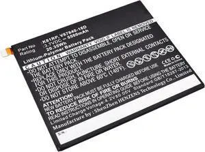 Synergy Digital Tablet Battery, Compatible with Dell Venue 8 7000 Tablet, (Li-Pol, 3.7V, 5500mAh) Ultra High Capacity, Replacement for Dell 05PD40 Battery