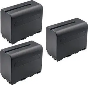 Kastar NP-F960 / NP-F970 Battery 3-Pack Replacement for GVM GVM-MB832 GVM-LT50 GVM-LT100 GVM-TL15RS GVM 20W LT-10S GVM RGB-10S RGB-10W GVM-7W GVM-RGB9S GVM RGB-9W GVM-6W FS03R GVM-Y1 LED Video Light