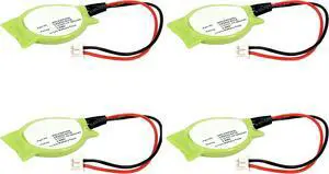 Synergy Digital CMOS/BIOS Batteries, Compatible with HP Pavilion dv6103TX CMOS/BIOS, (Li-Ion, 3V, 200 mAh), Replacement for Compaq AHL03002111 Battery, Combo-Pack Includes: 4 x SDBU-L6907 Batteries
