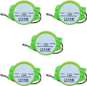 Synergy Digital CMOS/BIOS Batteries, Compatible with HP 1110.12 CMOS/BIOS, (Li-Ion, 3V, 150 mAh) Ultra High Capacity, Replacement for HP 1110.12 Battery, Combo-Pack Includes: 5 x SDBU-L6917 Batteries