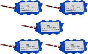 Synergy Digital CMOS/BIOS Batteries, Compatible with Dell PP01L CMOS/BIOS, (Ni-MH, 7.2V, 20 mAh) Ultra High Capacity, Replacement for Dell 6P466 Battery, Combo-Pack Includes: 5 x SDBU-H6911 Batteries
