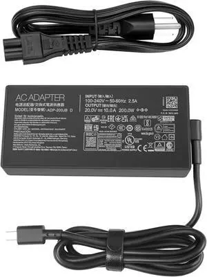 20V 10A 200W Laptop Charger for Asus ROG Zephyrus G16 gu605 gu605m ga605w ga605 Asus TUF Gaming A14 fa401u fa401w ProArt P16 h7606 pz13 ht5306 PX13 hn7306 Power Supply adp-200jb k
