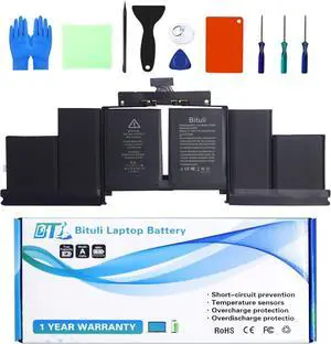 A1494 A1398 Laptop MacBook Pro Battery A1618 Replacement for MacBook Pro 15 Inch Retina A1398 (Late 2013, Mid 2014, Early 2015)