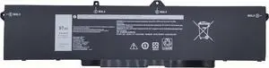 9JRV0 Replacement Laptop Battery Compatible with for Dell Latitude 5521 5531 / Precision 3561 3571 / Alienware m17 R5 AMD Series Laptop 00P3TJ 0P3TJ 0R05P0 R05P0 05RGW 11.4V 97Wh