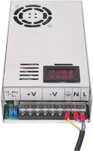 500W Universal DC Switching Power Supply 0-12V 15V 24V 36V 48V 60V 85V 200V LED Digital Display Power Supply for Computer Lab, LED Strip Light and So on(110V)