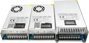 1PC Digital Display Adjustable Power Supply 500W 600W 1000W 0-12V 13.5V 24V 27V 30V 36V 48V 60V 72V 85V 150V 200V Ac to Dc Transformer Driver for RV, Car, Computer, Lab(0-90VDC,500W)