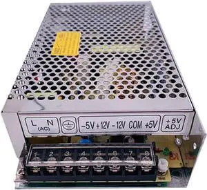 120W Three Group Triple Output Multi Voltage Switching Power Supply T-120B 5V 12V -12V T-120C 5V 15V -15V T-120D 5V 12V 24V for Computer Lab, LED Strip Light and So on(T-120C)