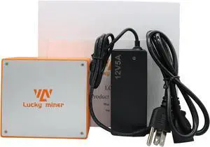 Lucky Miner LG07 Dogecoin Solo Miner 11MH/S 12W Portable Litecoin Miner 12V 5V Power Supply Included Low Noise Crypto Miner for Home Use