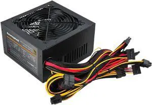 1PCS 20+4Pin Connector 600W PC Power Supply APFC Wide Voltage 230V for ATX Computer Case(EU Plug)