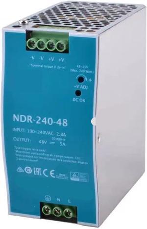 Single Output Industrial Switching Power Supply PFC Function AC-DC NDR-240-48 48V 5A 240W