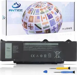 ANTIEE R73TC DR02P Laptop Battery Replacement for Dell Latitude 3340 3440 3480 3540 3580 5340 5440 5540 Series Notebook 2X1V9 GTG7N GRWKG KDM9P with Installation Tools 11.4V 54Wh 4623mAh