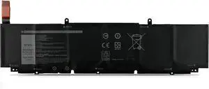 XG4K6 P92F P92F001 P92F002 P92F003 01RR3 001RR3 F8CPG 0F8CPG 5XJ6R KVPMY 0YY3V KRDHV Laptop Battery Replacement for Dell XPS 17 9700 9710 9720 9730 / Precision 5750 5760 5770 Series(11.4V 97Wh)