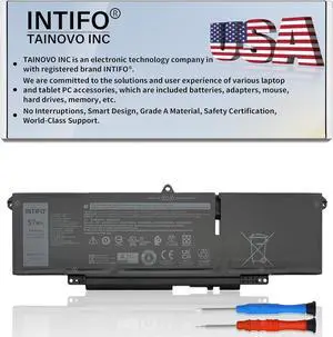 57Wh 66DWX Laptop Battery Compatible with Dell Latitude 7340 7350 7440 7450 7640 7650 Series Notebook 00HYH8 0HYH8 086D0Y 86D0Y 0CTJJ6 CTJJ6 0JNYT4 JNYT4 WW8N8 0047T0 047T0 0V0W55 V0W55 FH97R