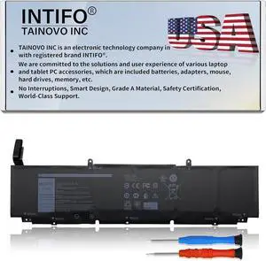 97Wh XG4K6 Laptop Battery Compatible with Dell XPS 17 9700 Precision 5750 Series Notebook 001RR3 01RR3 0F8CPG F8CPG 5XJ6R [11.4V 97Wh 6-Cell]