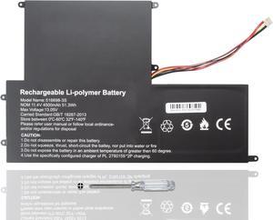 516698, 516698-3S, UTL-516698-3S Battery Replacement for EVC156-1BK EVC156-2BK ECV156-1 ECV15 11.4V/ 51.3Wh/ 4500mAh