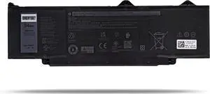 DR02P Battery Replacement for Dell Latitude 5440 5540 / Precision 3480 3580 Series 803W6 0803W6 2X1V9 02X1V9 11.4V 54Wh 4623mAh 3-Cells