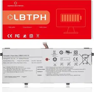 AA-PLVN2AN Compatible Laptop Battery Replacement for Samsung ATIV Book 9 Edition 2014 930X5J NP930X5J 15.6" 930X5J-K01 NP930X5J-K02DE Series 7.6V 8150mAh/62Wh