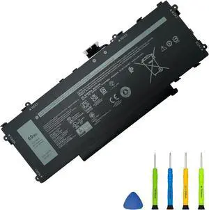 GT6TK Laptop Battery Compatible with Dell Latitude 9440 9450 2-in-1 Series 0MWK05 MWK05 K2CPY 0K2CPY 60Wh 5065mAh 11.55V