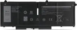 07KRV H4PVC 0H4PVC Y86WG 0Y86WG 08WRCR 078FWY 4FVJG O7KRV Laptop Battery Replacement for Dell Latitude 5430 5530 Precision 3570 P104F005 P104F006 P137G004 P137G005 P137G006 FR03XL Series(15.2V 58Wh)