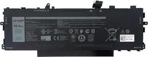 GHJC5 Short Wire Laptop Battery 59.6Wh 4900mAh 3-Cell 11.55V Compatible with Dell Latitude 9420 9430 / Dell Latitude 9420 9430 2-in-1 Series 3VV58 0JJ4XT